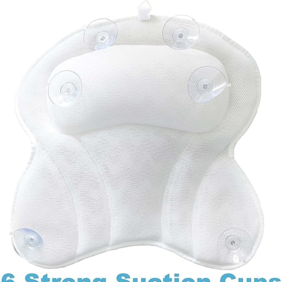 New White Bath Pillow - Picture 3 of 6